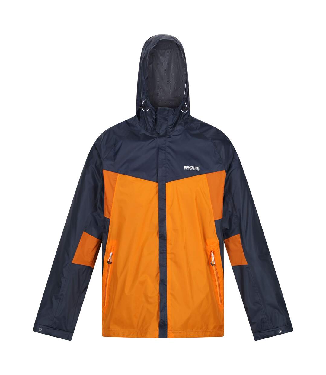 Regatta - Veste imperméable DRESFORD - Homme (Gris foncé / Orange) - UTRG7711