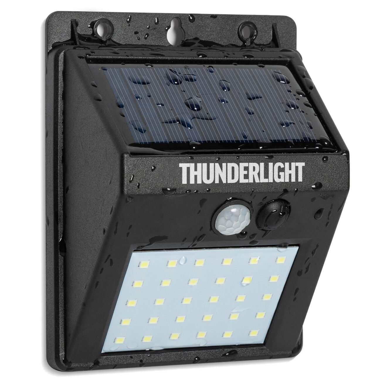 Pratik Garden 3 Appliques murales Thundelight 30 Led noires - 12,4x9,6x4,8 cm