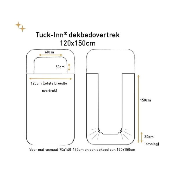 Witlof For Kids Tuck-Inn Dekbedovertrek - Little Charm - 120 x 150 cm