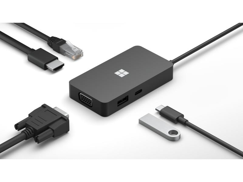 Microsoft Dockingstation USB-C Travel Hub Kompakte USB-C-Reisedockingstation
