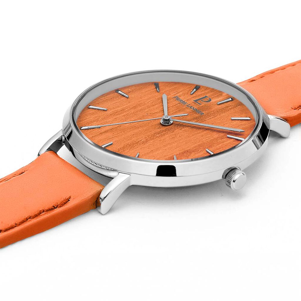 Montre Lannier Pierre Nature Acier Argenté