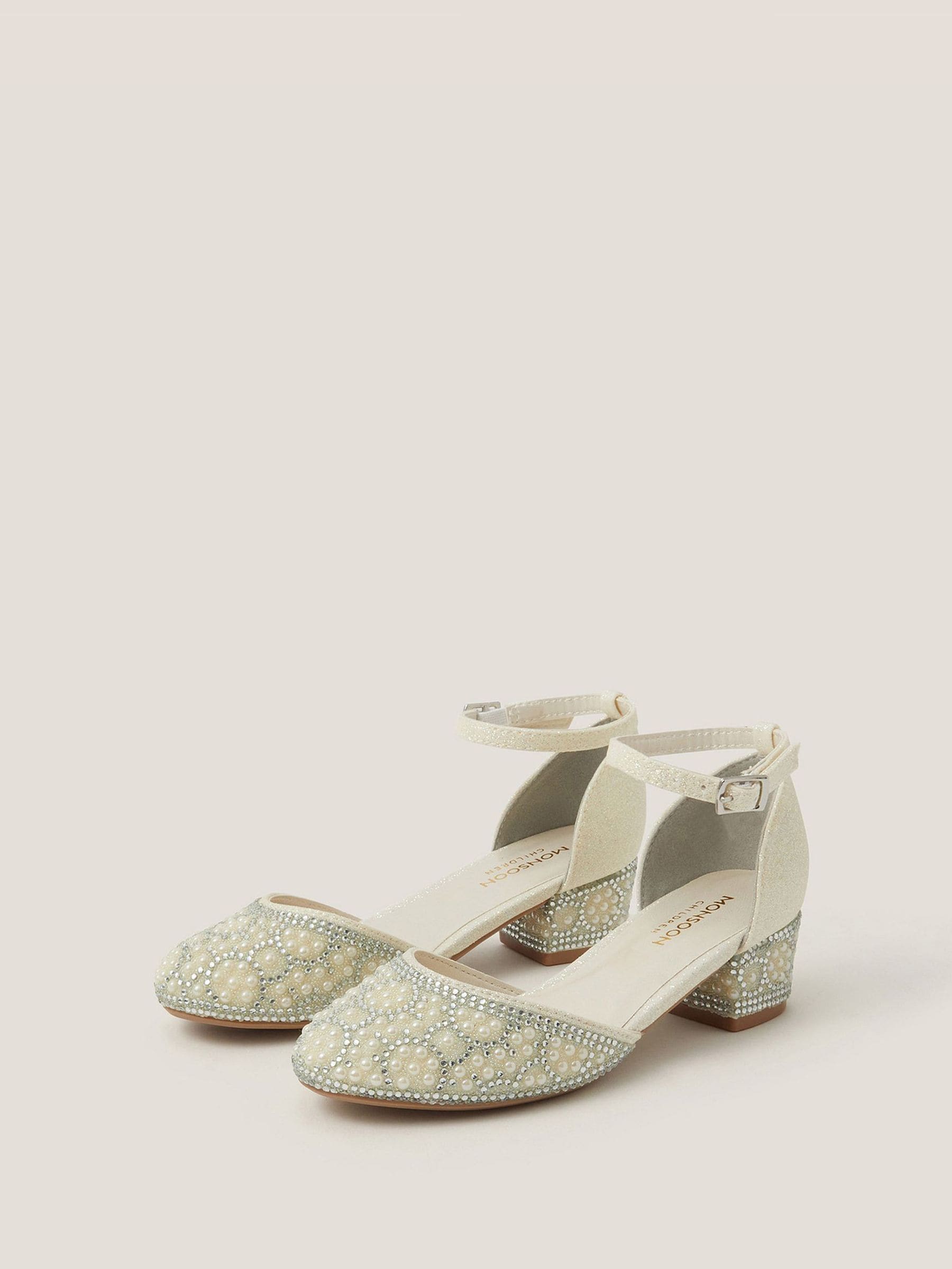 Monsoon Glitter Embellished Two Part Heels