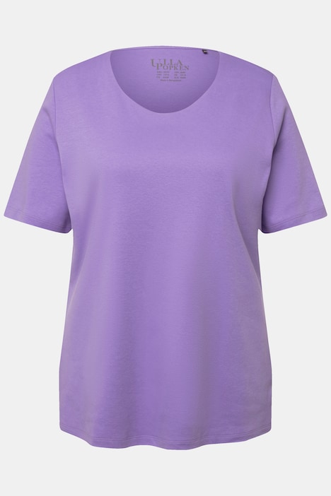Shirt, doppellagige Vorderseite, Slim, Rundhals, Halbarm