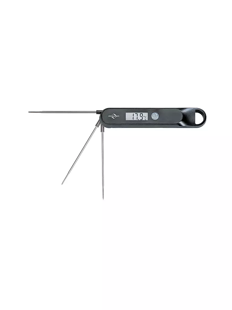 KÜCHENPROFI Digitales Thermometer SHAKE 18cm Schwarz schwarz
