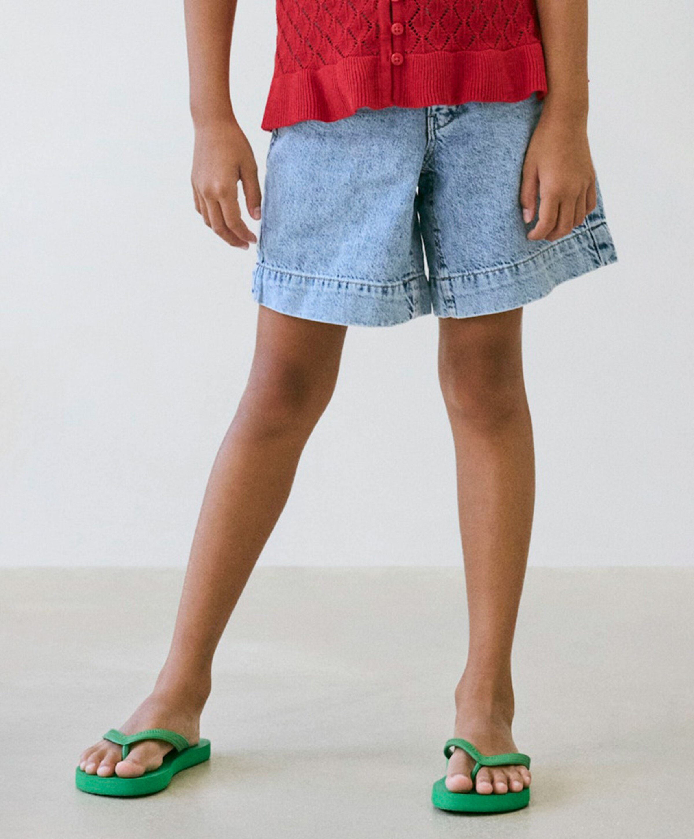 Name it NKFROSE DNM LONG 2072-MJ J meisjes korte broek blauw