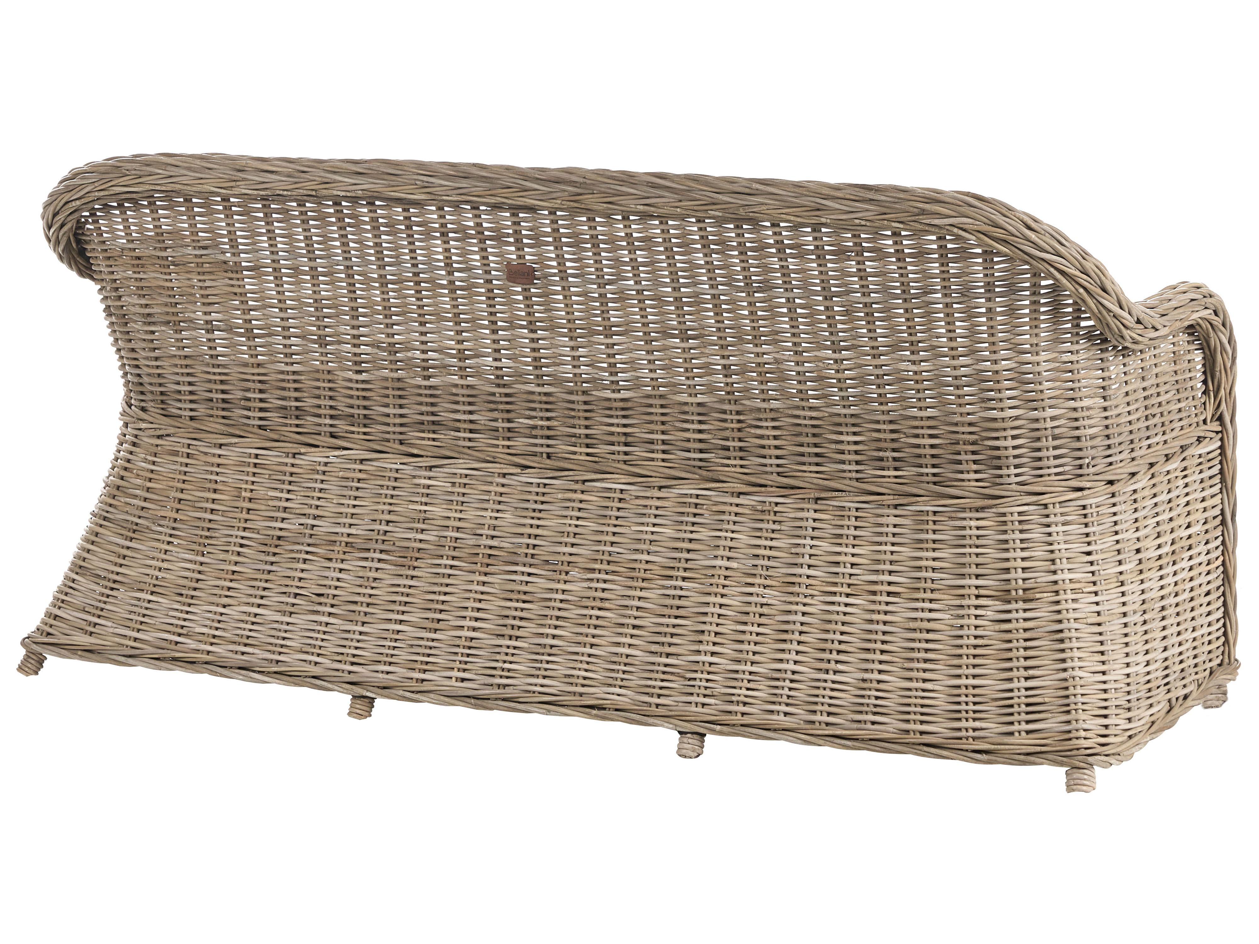 Tuinbank met zitkussen SUSUA 189 cm Rotan Natuurlijk