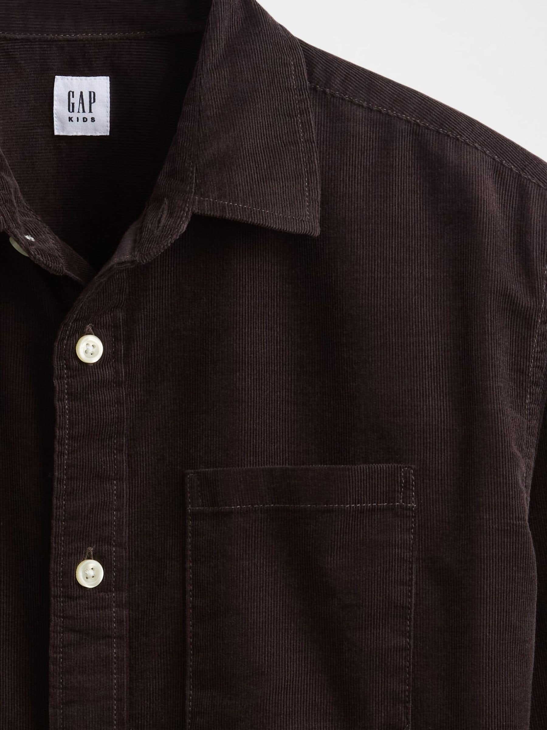 Bruin - Gap - Relaxed corduroy overhemd (4-13jr)
