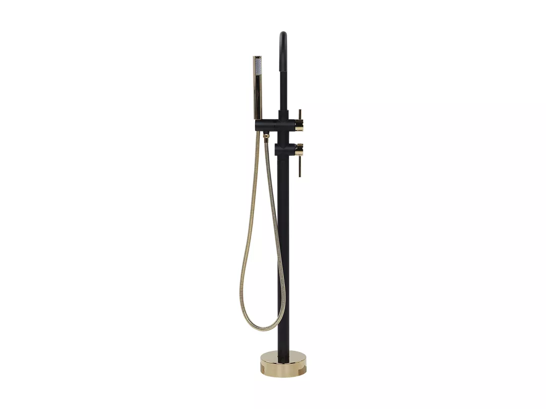 Robinet de baignoire autoportante TUGELA Noir/doré