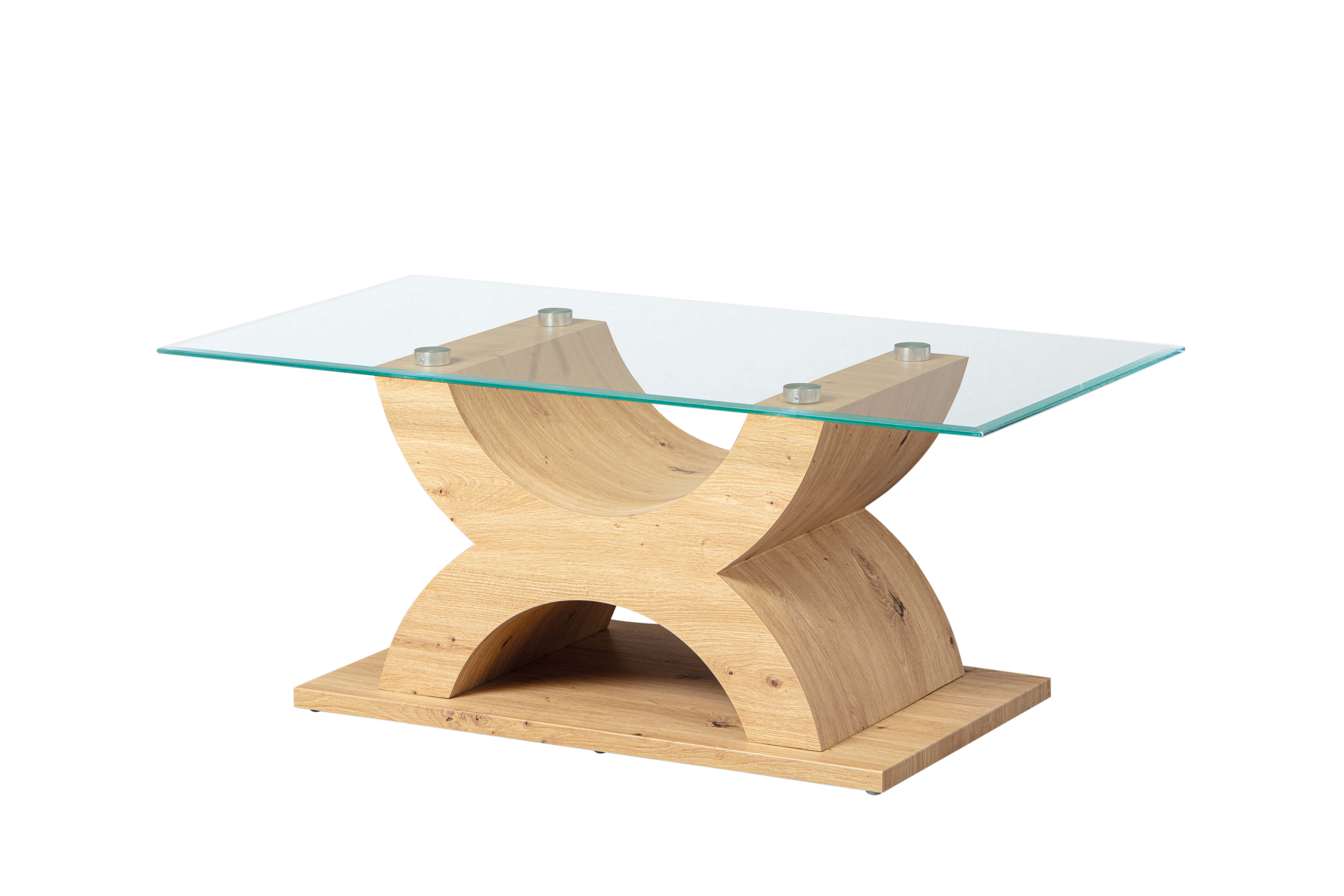 Inter Link Couchtisch Sofatisch X-Type in Eiche Artisan Nachbildung