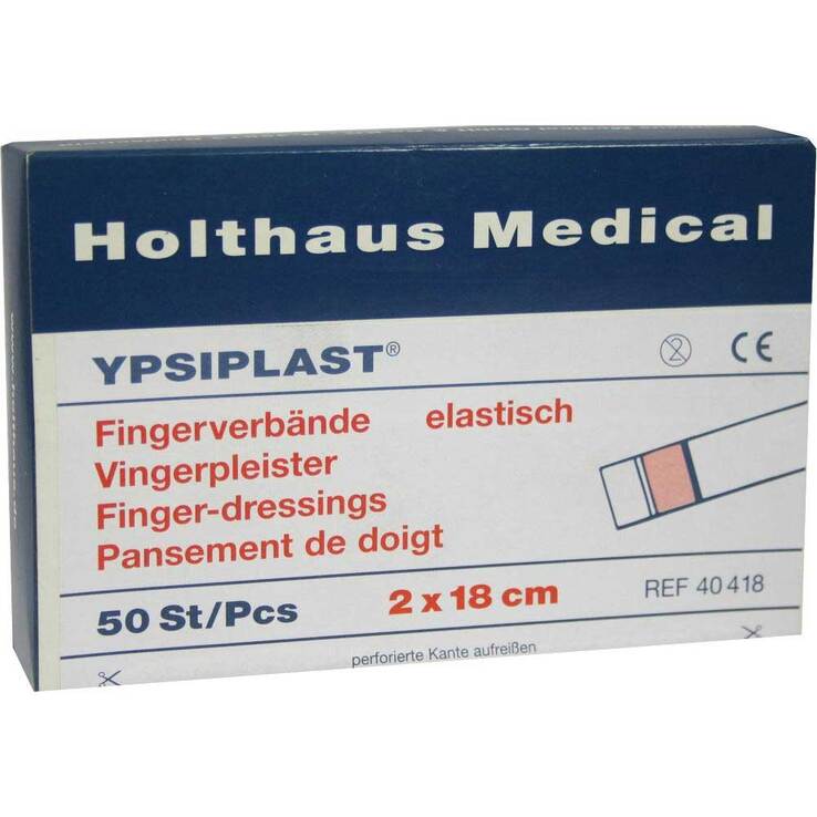 Fingerverband Ypsiplast 2x18 cm elastisch haut, 50 St