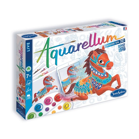 Coffret de peinture Aquarellum Live - Chevaux