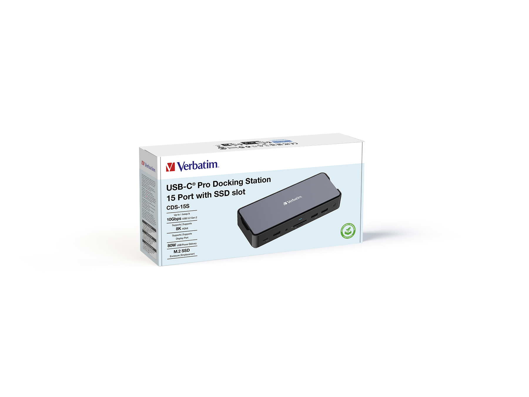 DOCKING STATION VERBATIM 15 PORTAS COM SLOT PARA SSD