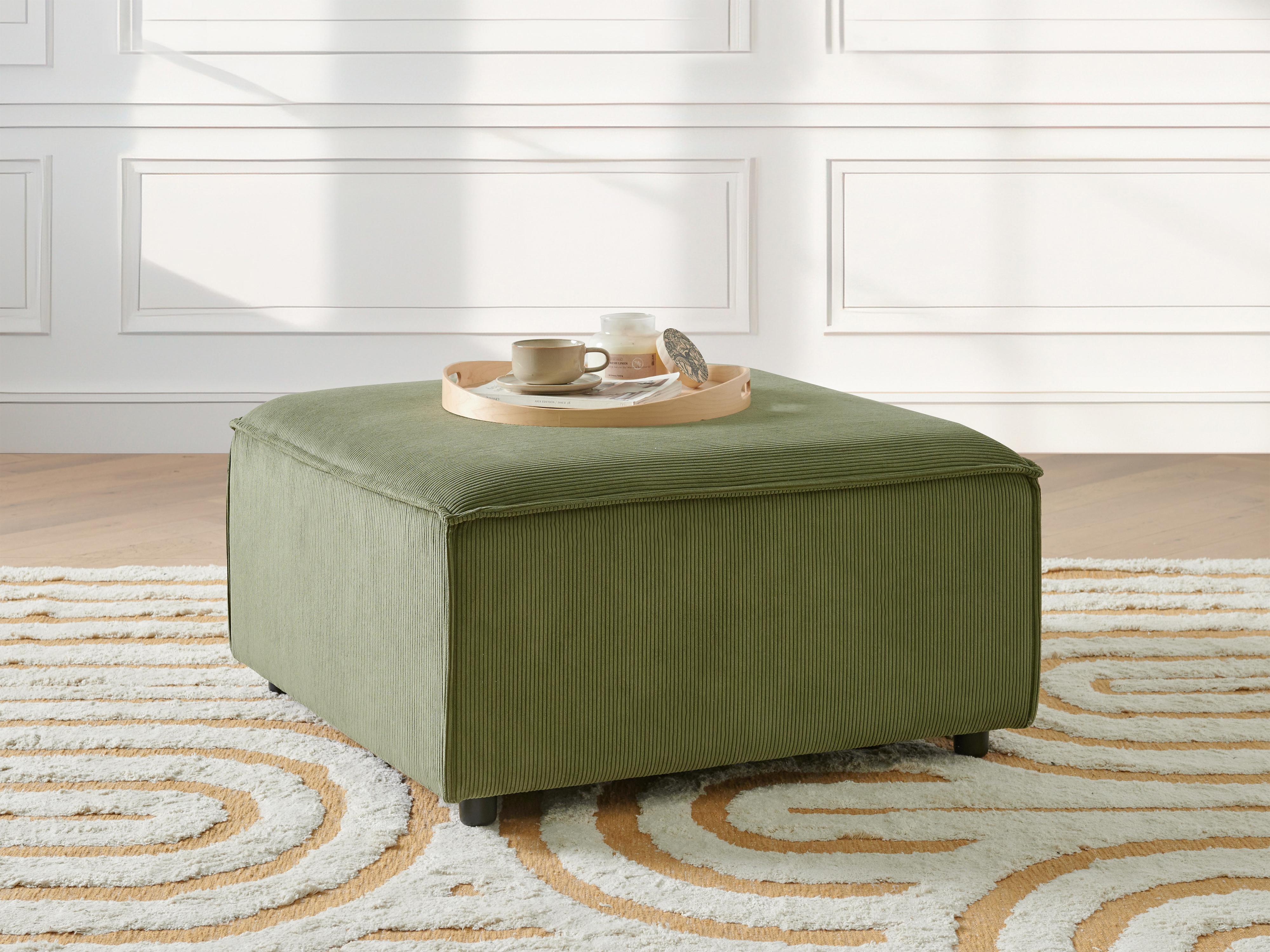 Ottomaan ARDAL Corduroy Groen