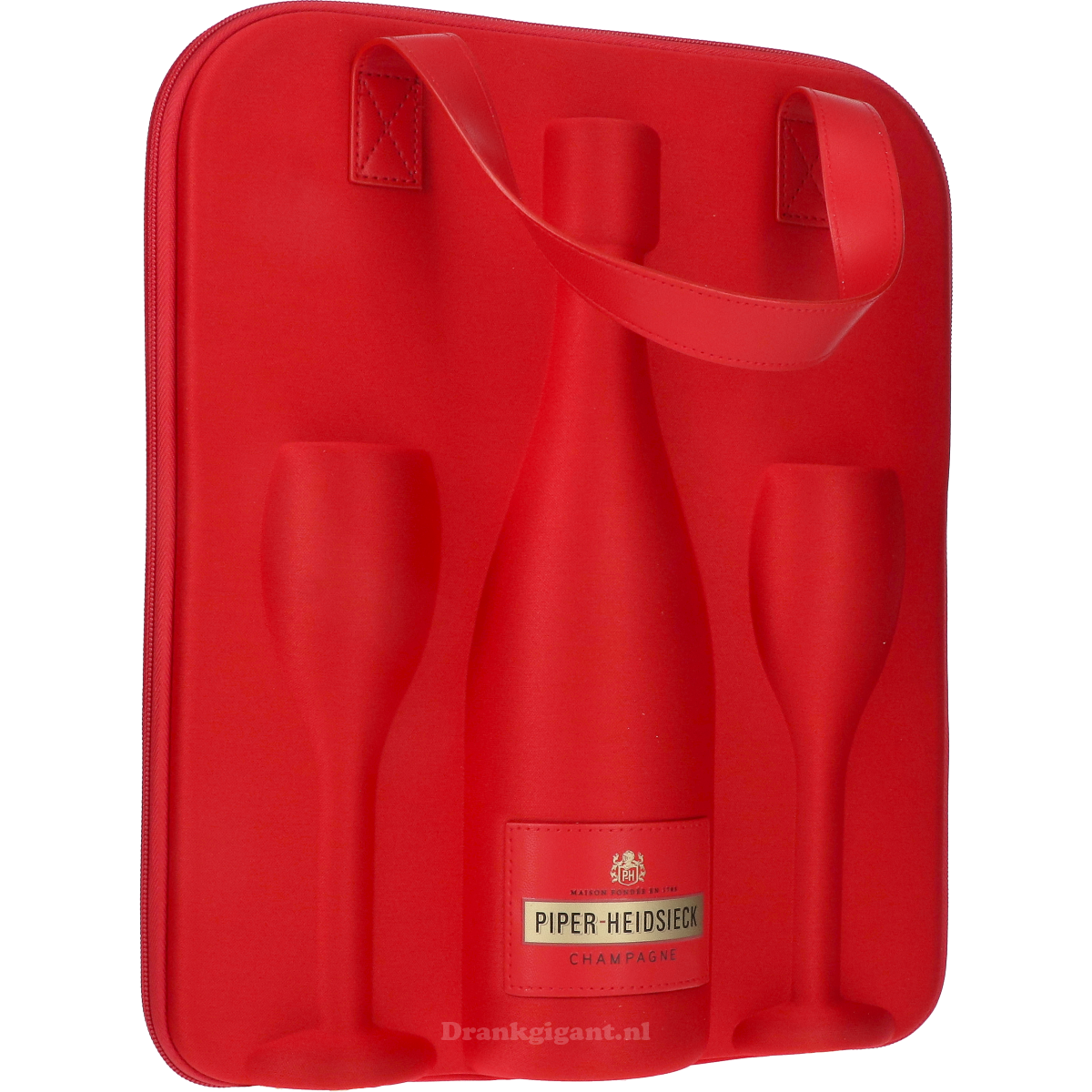 Piper Heidsieck Brut Travel Set Geschenkset met 2 glazen 75 cl