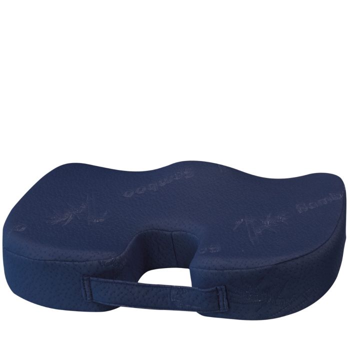 Lucovitaal Bamboe Steun Zitkussen Blauw (1 stuk)