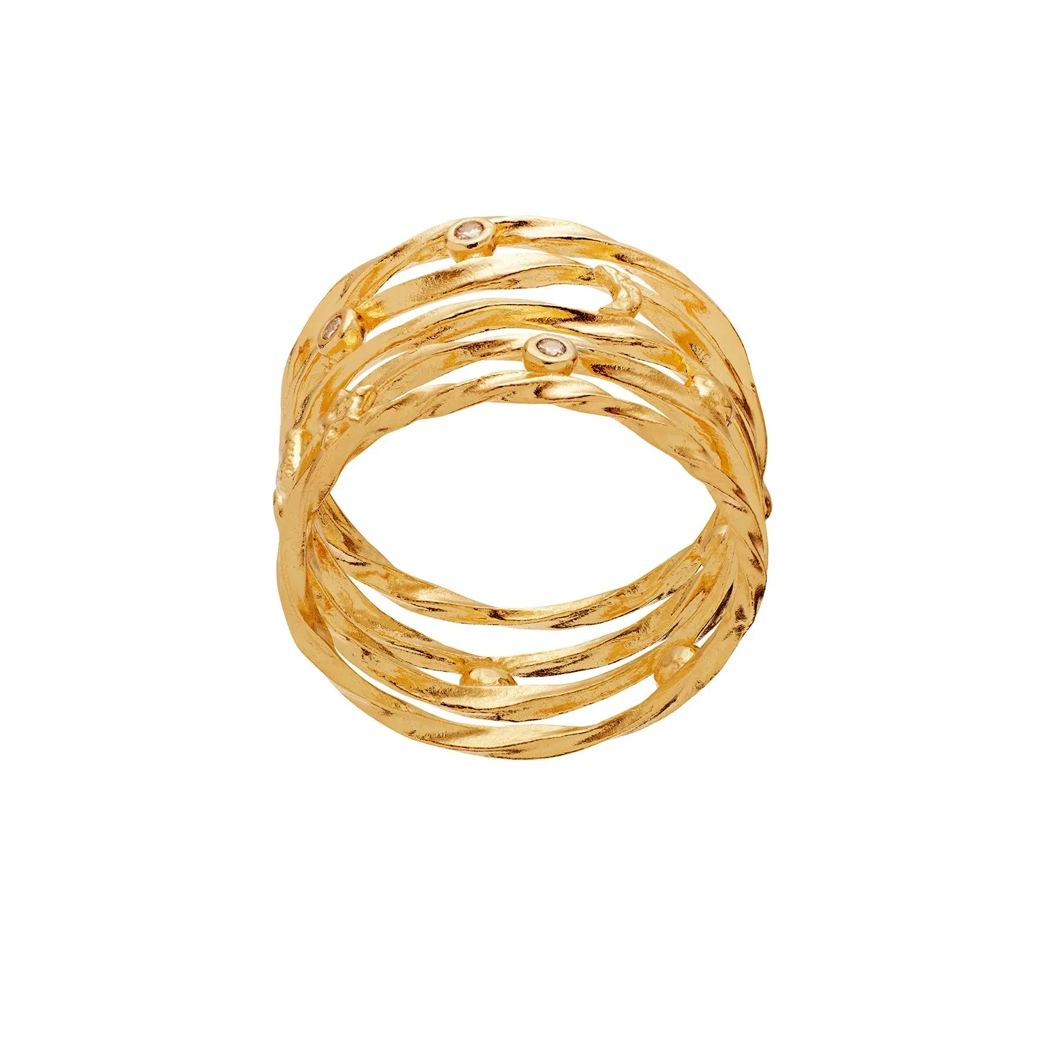 Maanesten Alora Ring 18 kt. Forgyldt Sølv 4835A