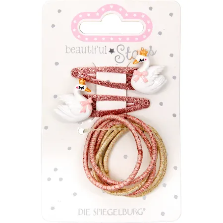 Die Spiegelburg Haarclip & Haargummi Schwan no.3 - beautiful Stars