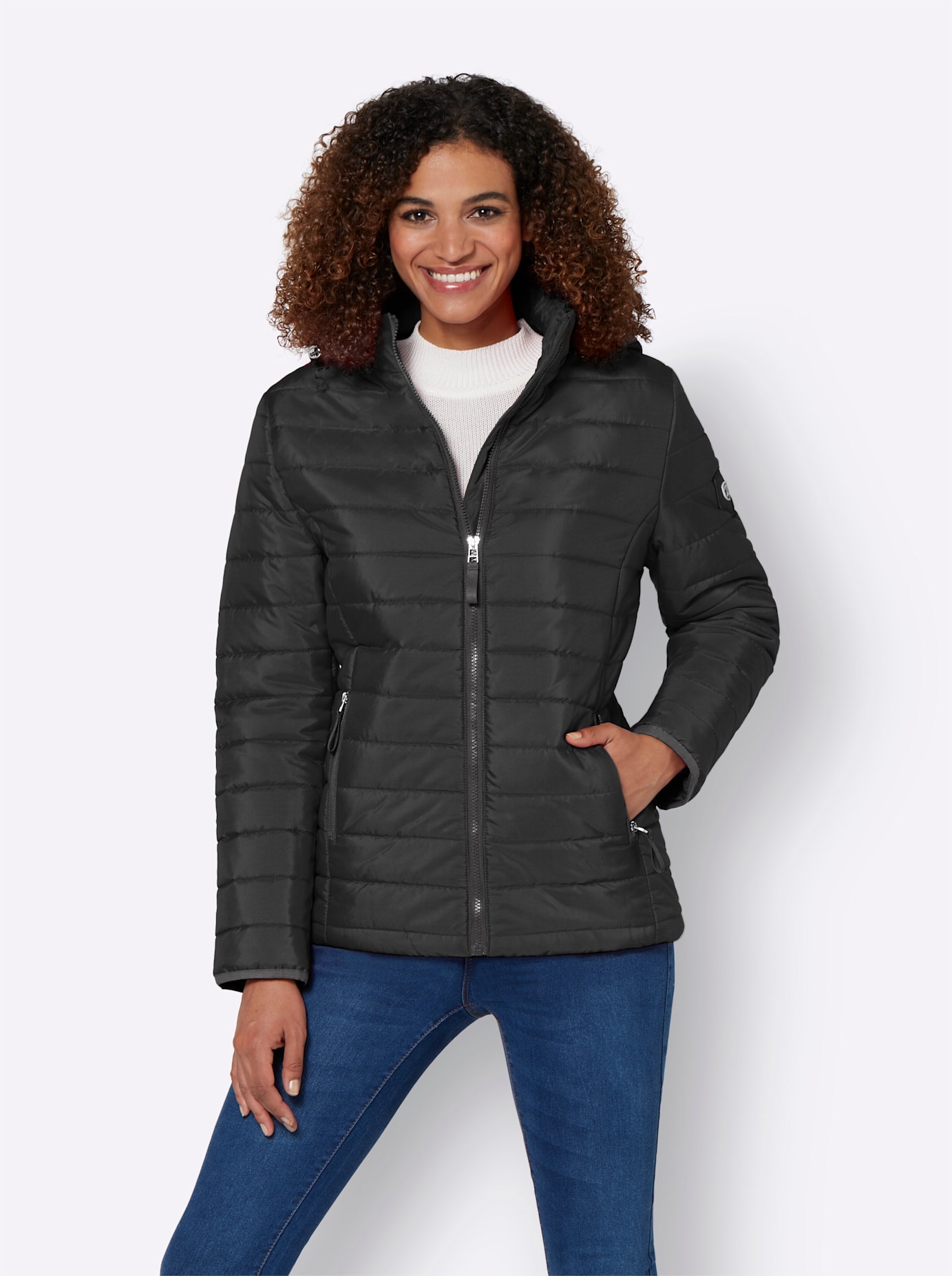 Casual Looks Steppjacke mit Kapuze