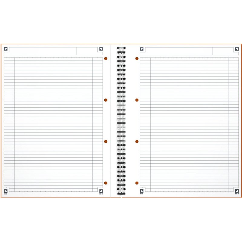 Cahier spirale Oxford International Notebook A+ 23 x 29,7 cm - perforé 4 trous - blanc ligné - 160 pages