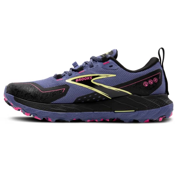 Chaussure trail BROOKS CASCADIA 18 GORE-TEX W GREY BLUE/BLACK/PINK