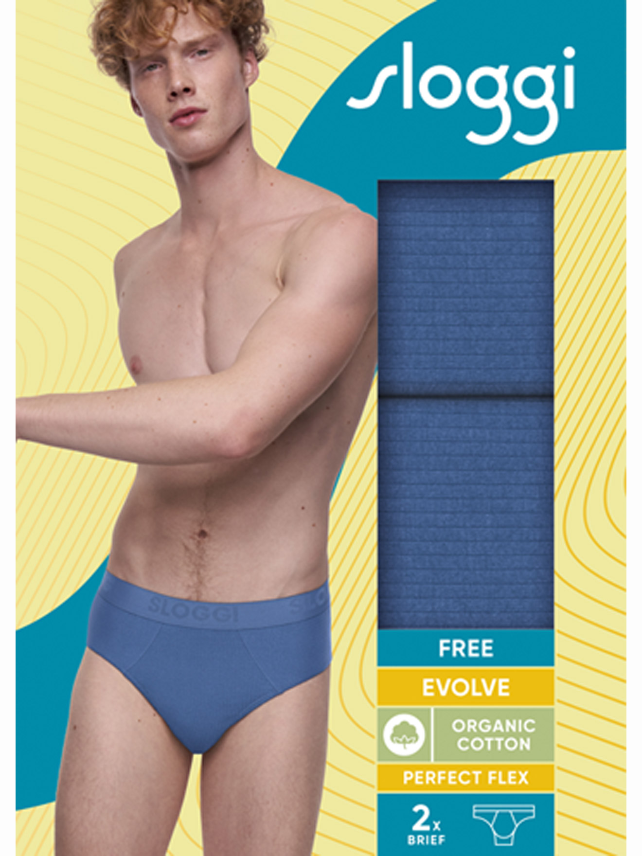 Lot de 2 slips FREE Evolve Brief