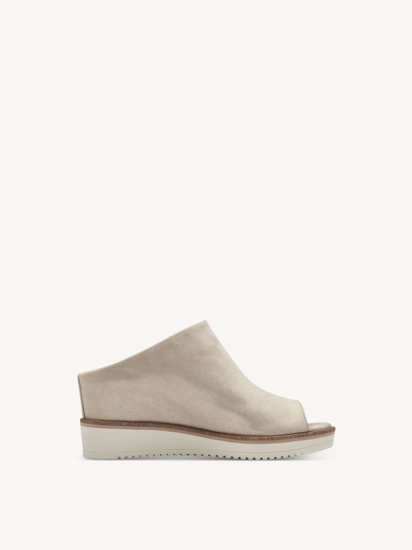 Leren Slipper - beige