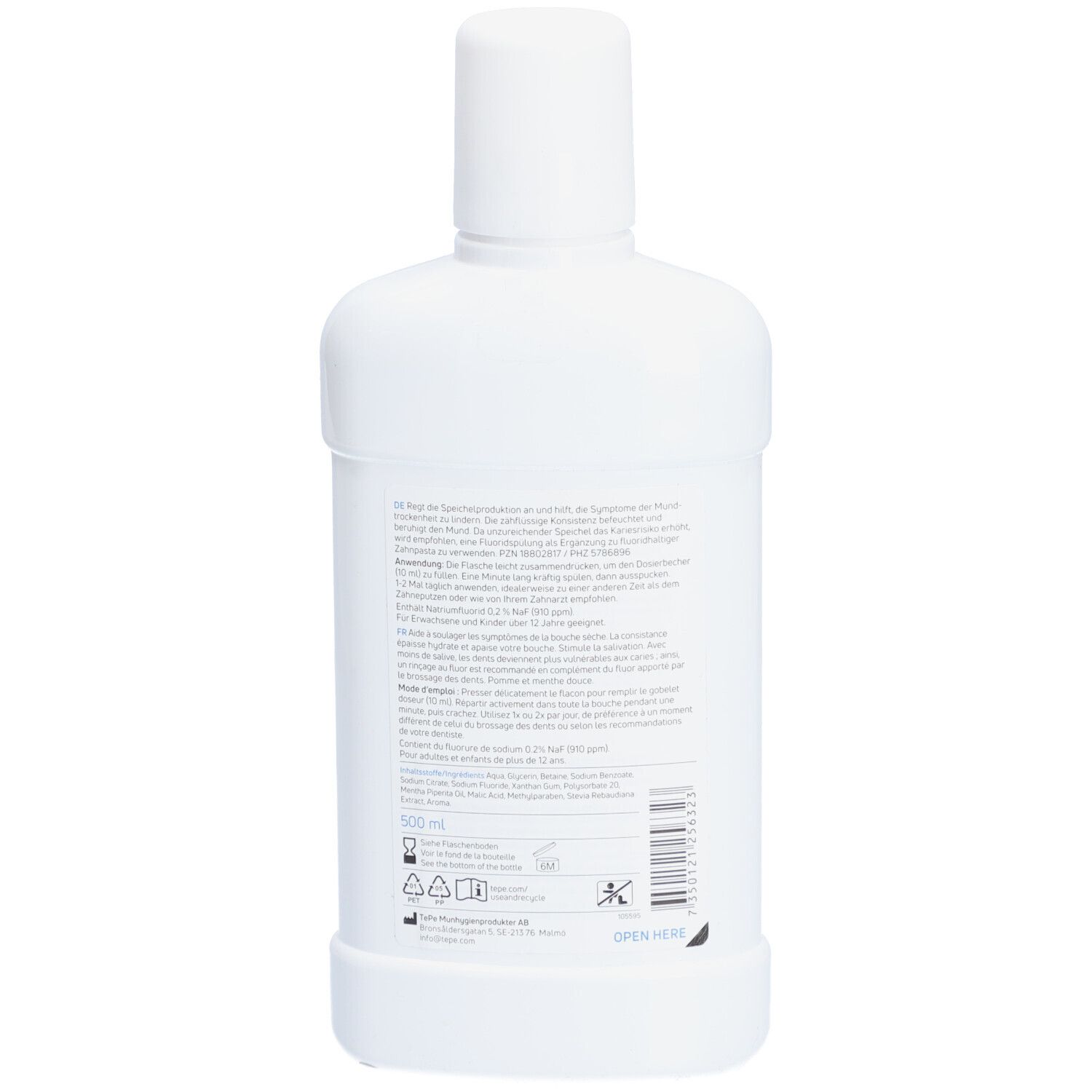 TePe® Feuchtigkeitsspendende Mundspülung Milder Apfel/milde Minze