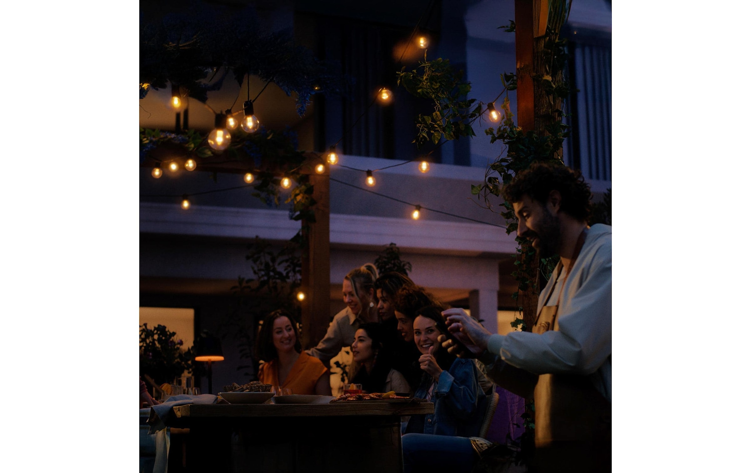 Philips Hue LED-Lichterkette »Festavia Globe Outdoor 14 m CH«