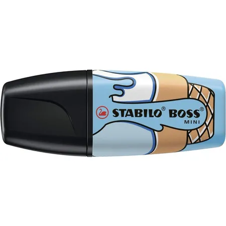 Textmarker - STABILO BOSS MINI Sweet Friends - Einzelstift - blau