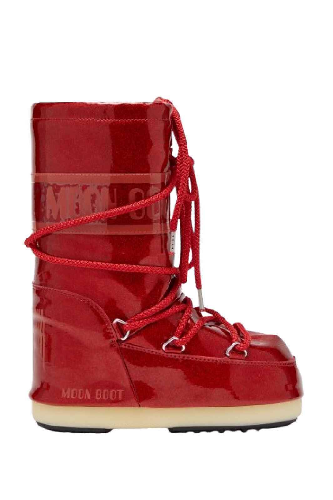 Moon Boot Mb Icon Jr Glitter d001 red