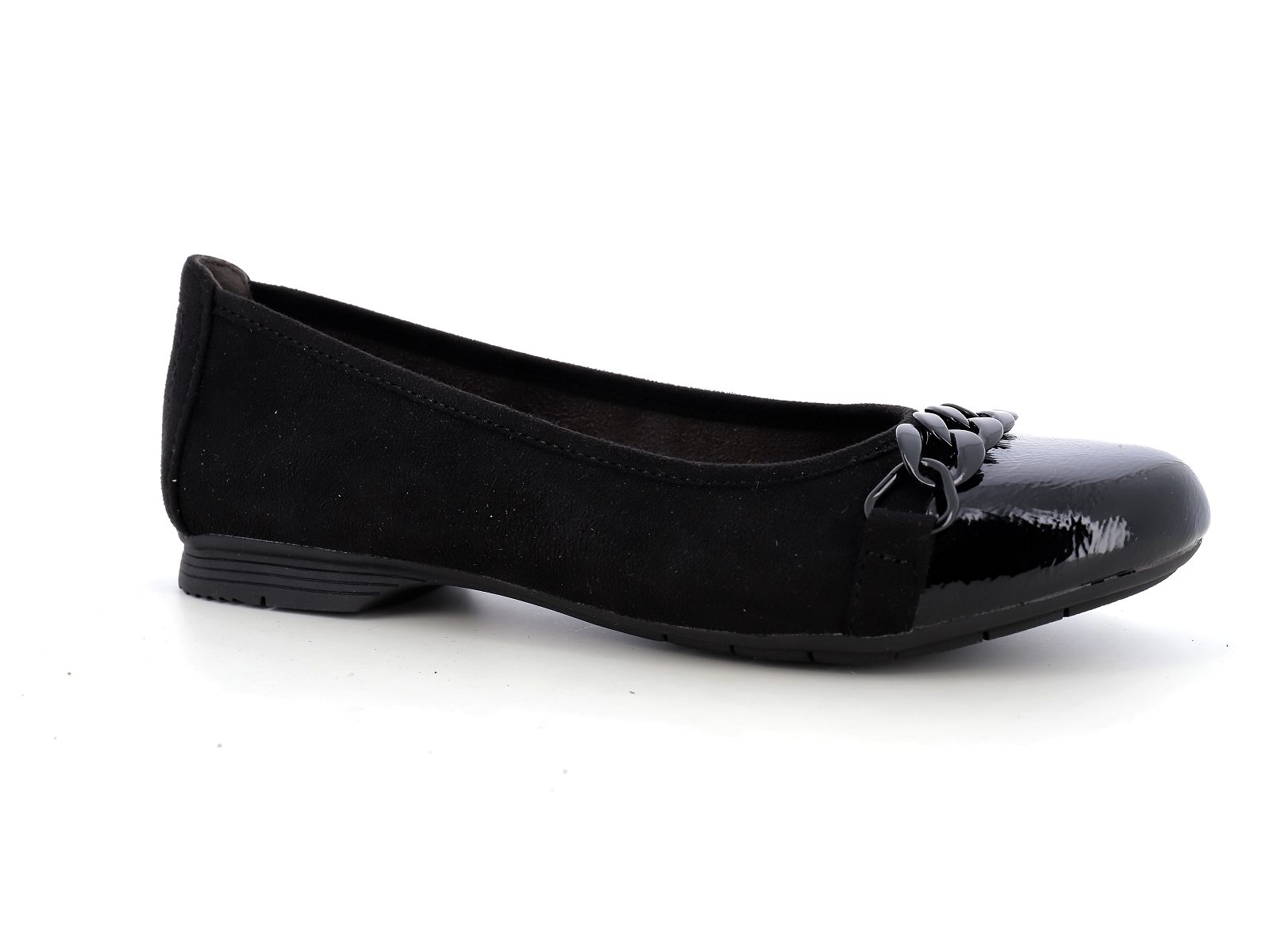 Jana  shoes-22165 Matières combinées Noir