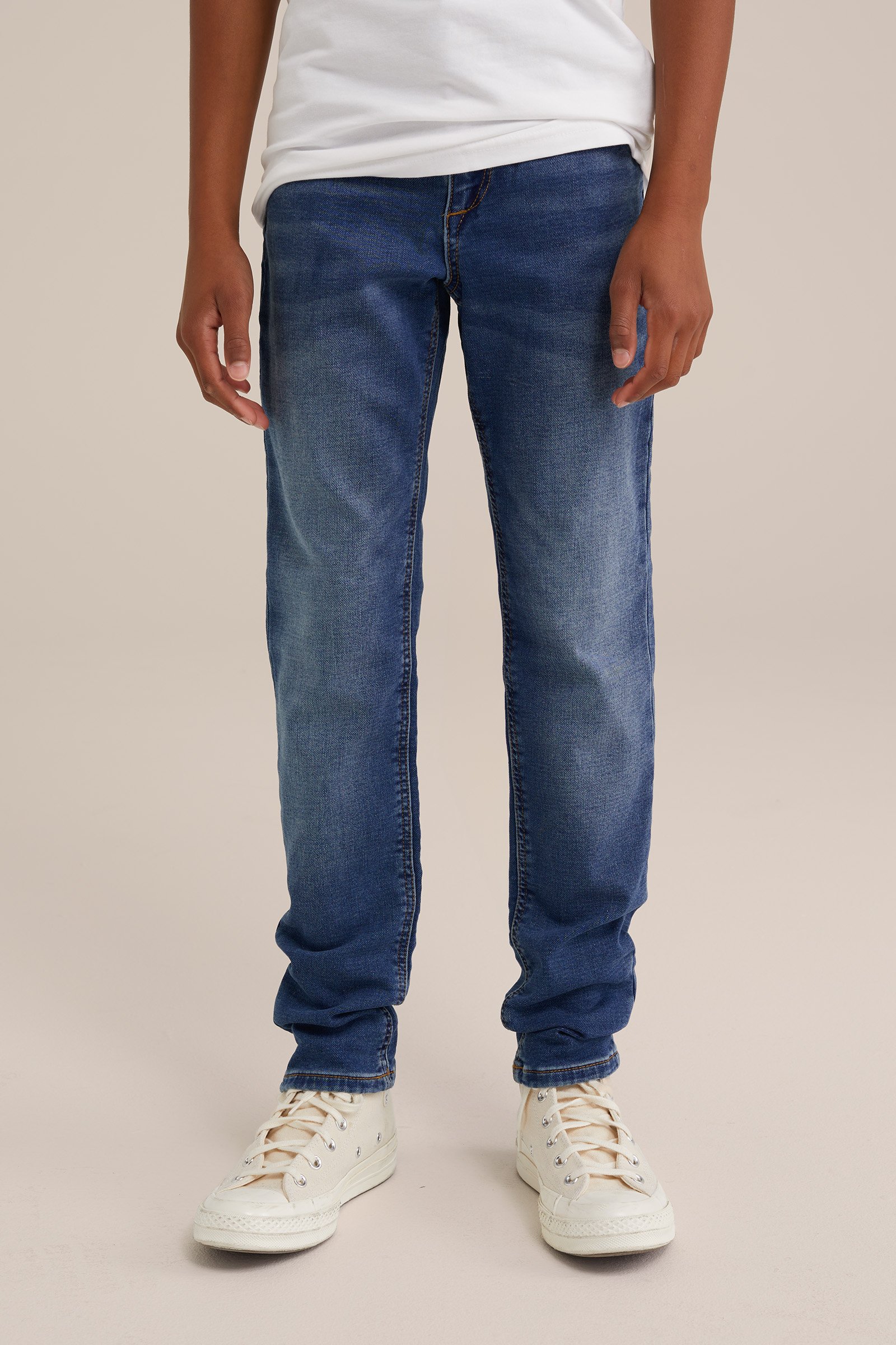 Jongens slim fit jeans met stretch Blue Ridge Blauw
