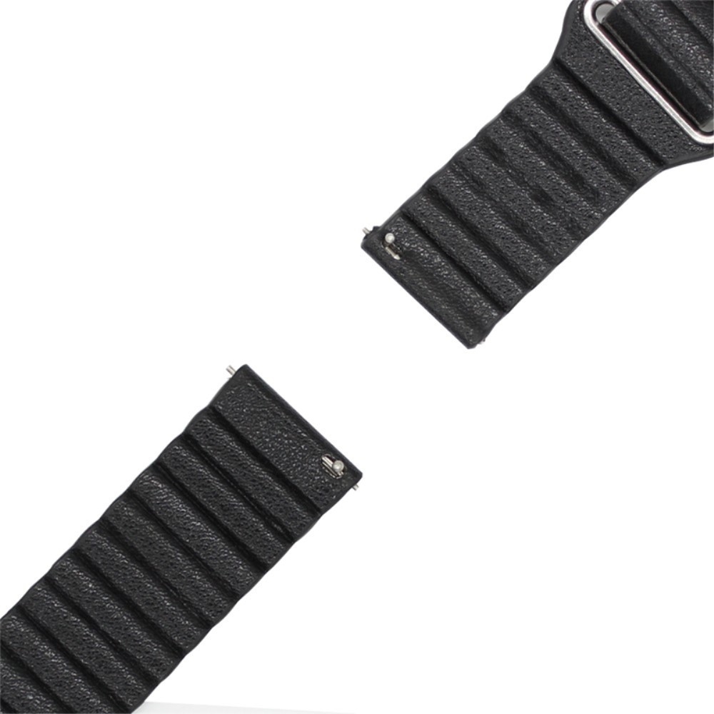 Samsung Galaxy Watch 3 (41mm) Echtleder Armband mit Magnetverschluss - Schwarz