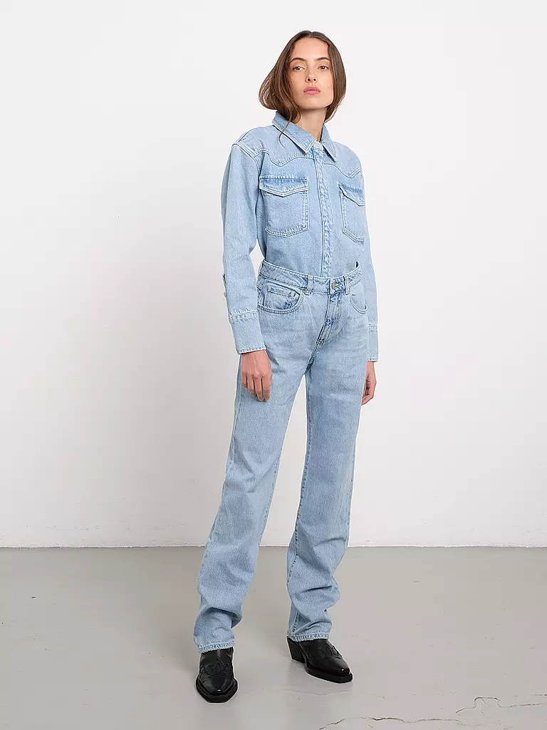ICON DENIM Jeans Straight Fit hellblau