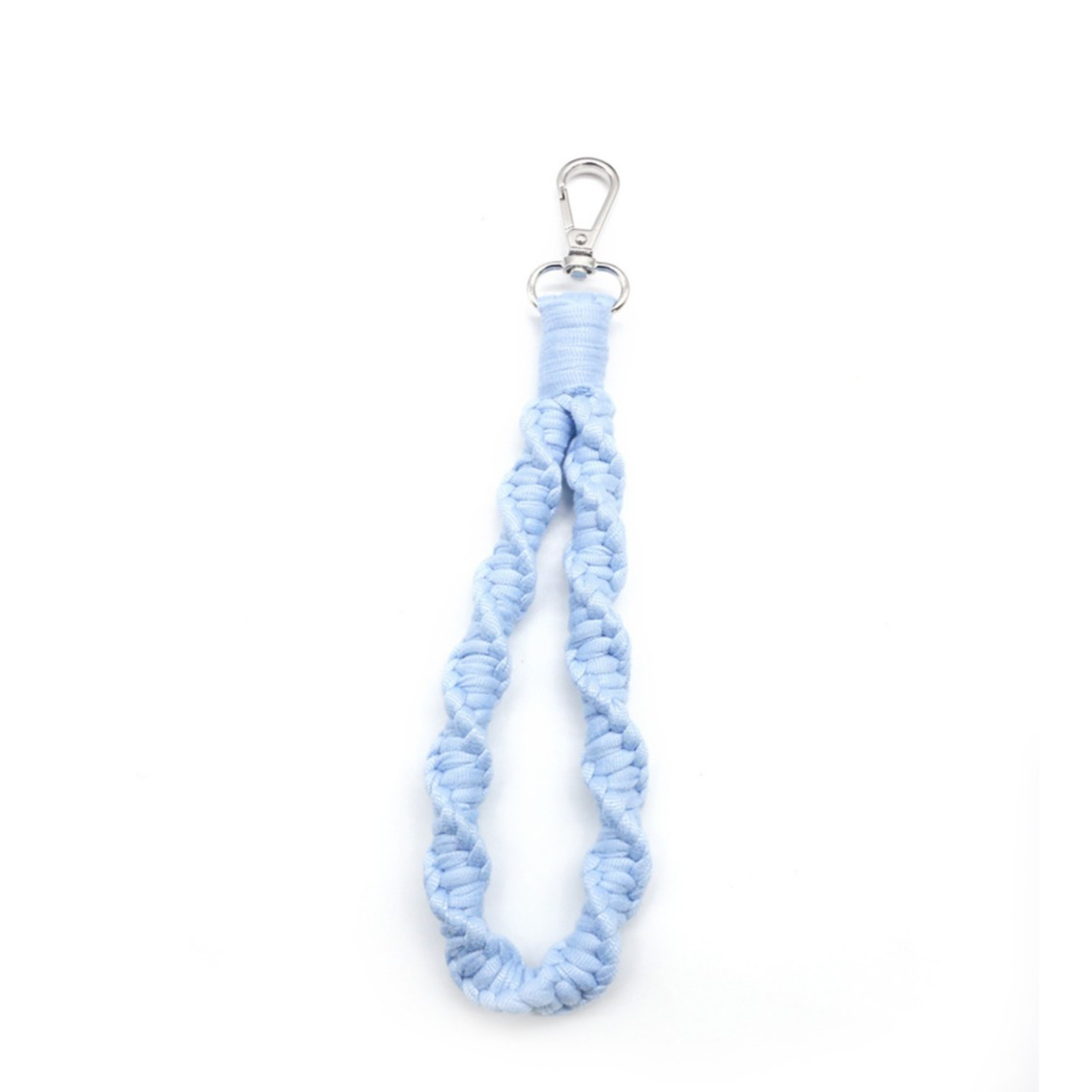 (45cm) Universal Handy Kette Geflochtene Kordel Phone Charms Schmuck Anhänger Handgelenkschlaufe - Hellblau