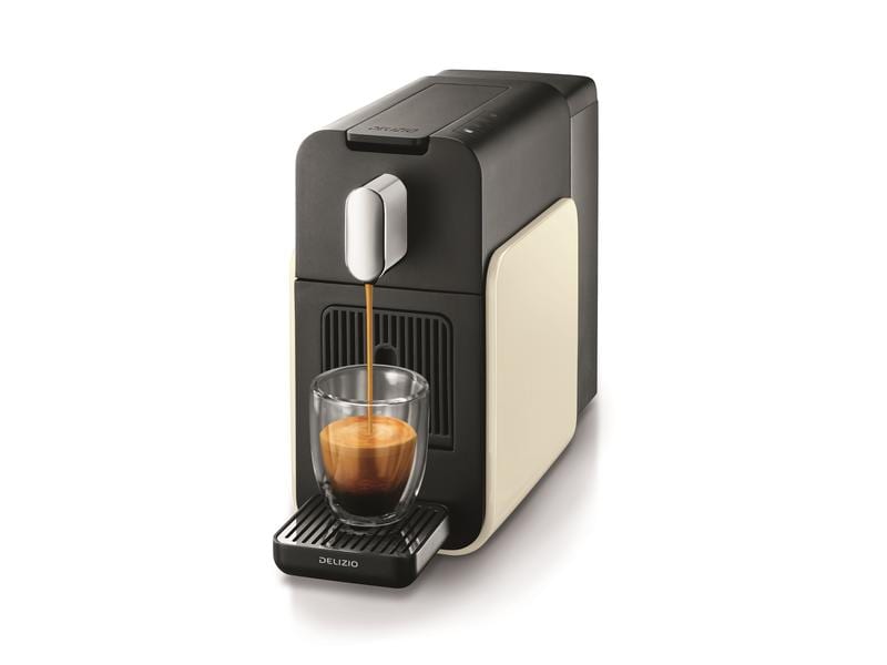 Delizio Kapselmaschine Brava Weiss Kaffeemaschine für die Verwendung mit Kapseln des Delizio-Systems