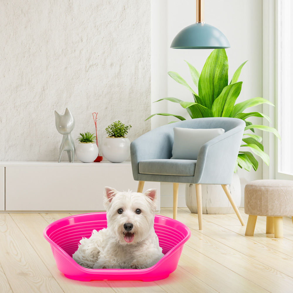 Ferplast - panier chien panier chat - lit pour chien en plastique small - 100% plastique recyclé - lit pou chat lavable -