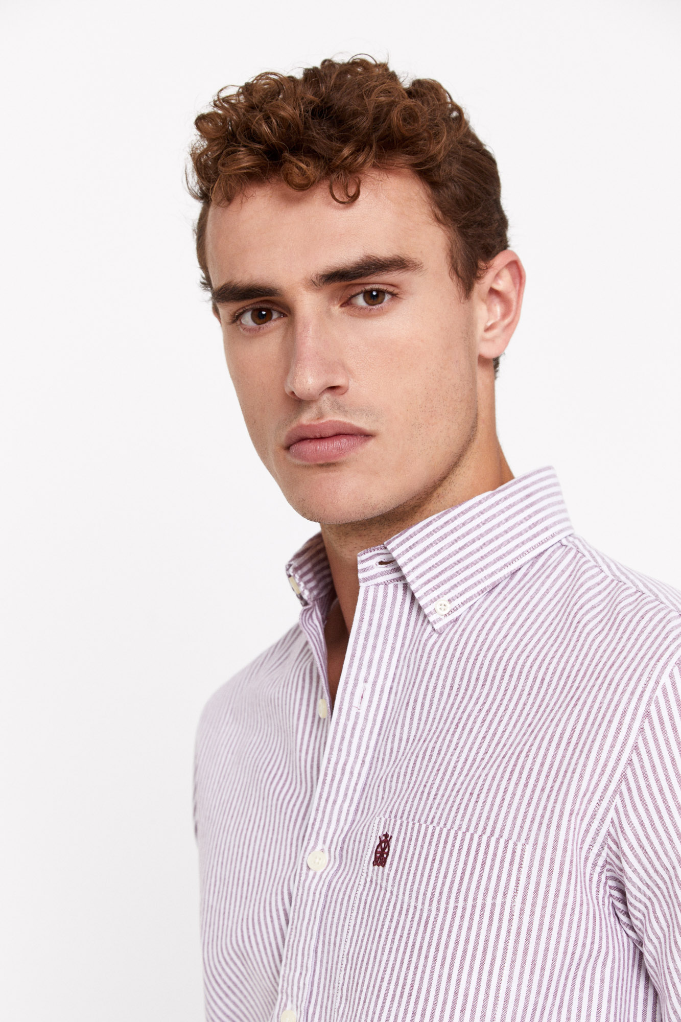 camisa oxford listrada