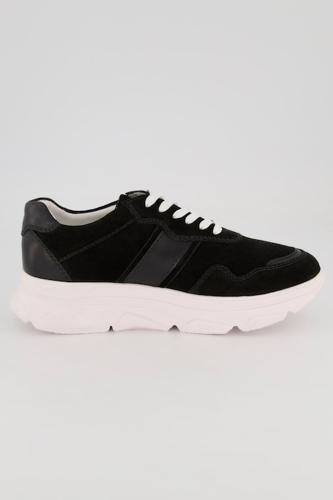 Leder-Sneaker, Chunky-Sohle, Wechselfußbett, Weite H