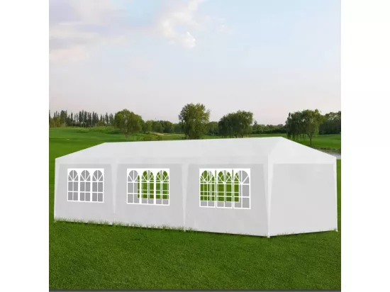 Tente de réception 3x9 m Blanc