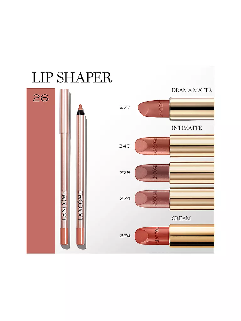 LANCÔME Lippenkonturenstift - Lip Idôle Lip Shaper Creamy Matte Lip Liner (26 Don't be chai) camel