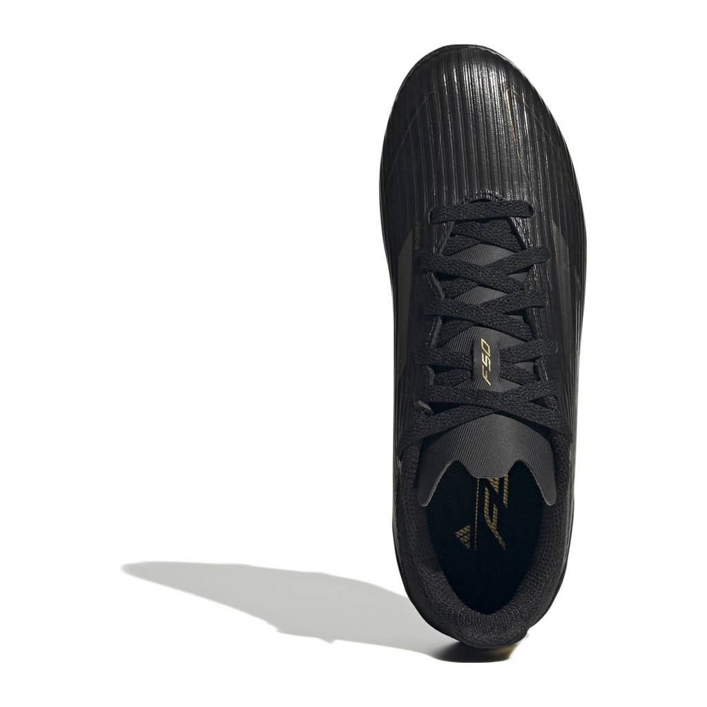 adidas F50 Leaguejunior voetbalschoenen goudmetallic/wit/zwart
