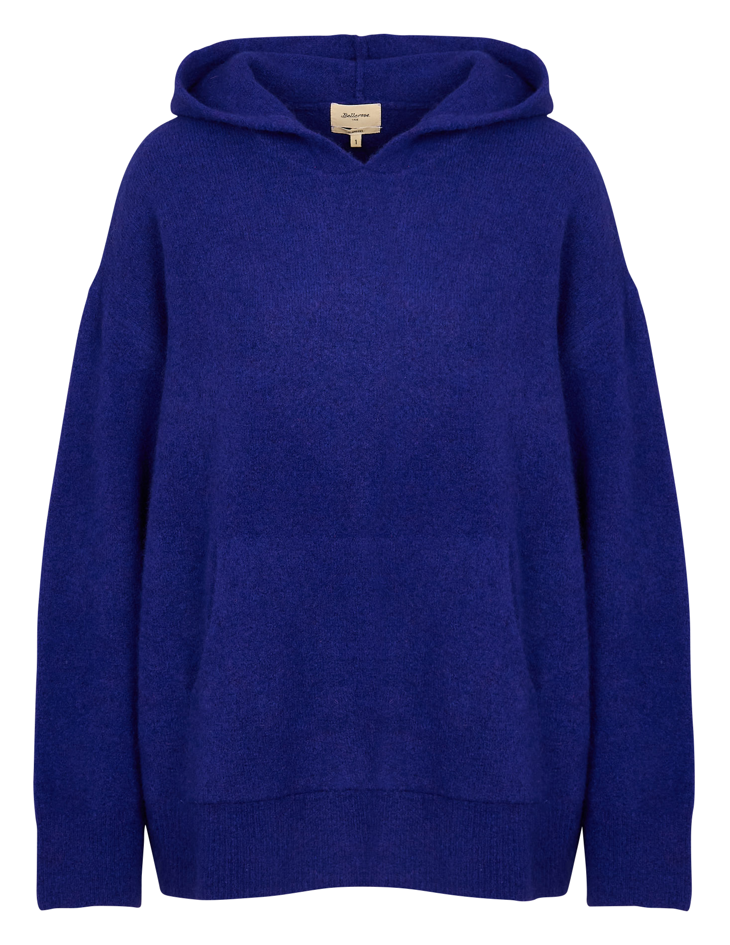 DERA - Pull oversize à capuche en laine mélangée | Violet