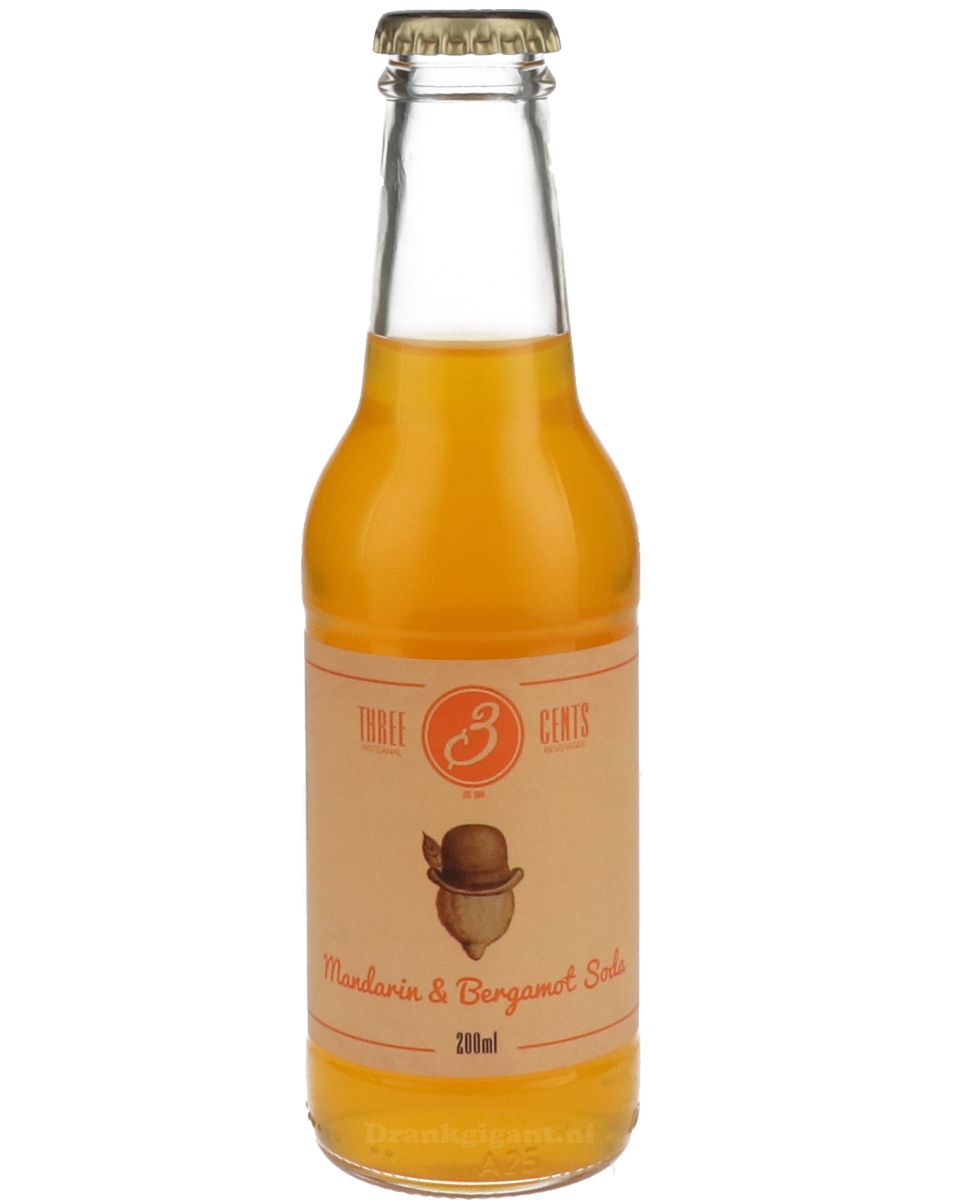 Three Cents Mandarin & Bergamot Soda 20 cl