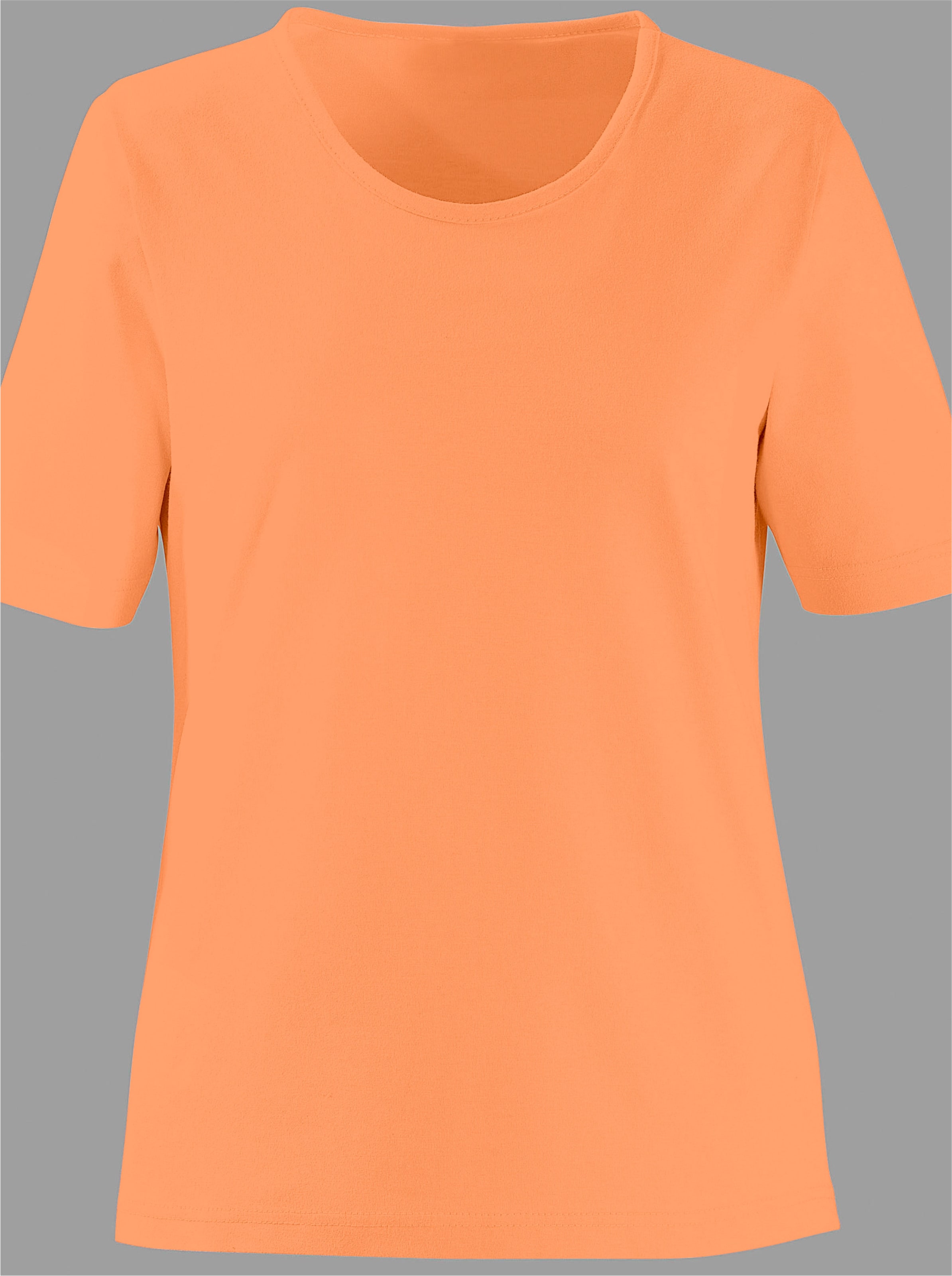 Rundhalsshirt in orange