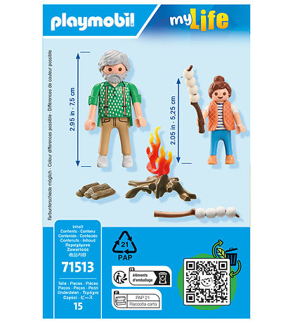 Playmobil My Life - Lagerfeuer mit Marshmallows - 71513 - 15 Tei