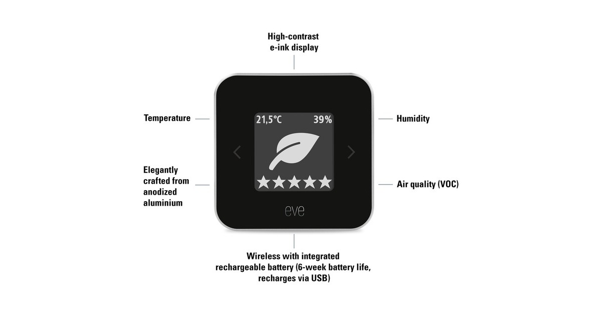 eveRoom Indoor Air Quality Monitor sensor  (BLE, Thread)