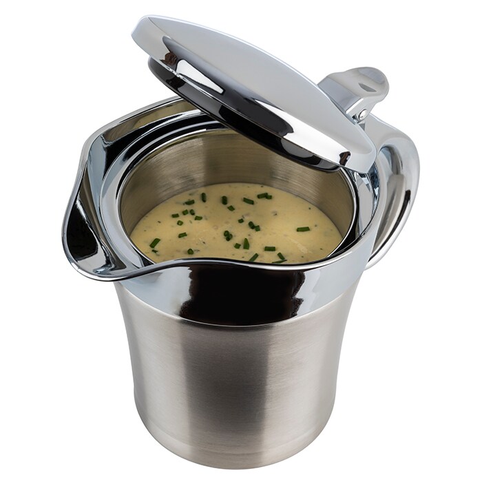 Thermosauciere Edelstahl, doppelwandig