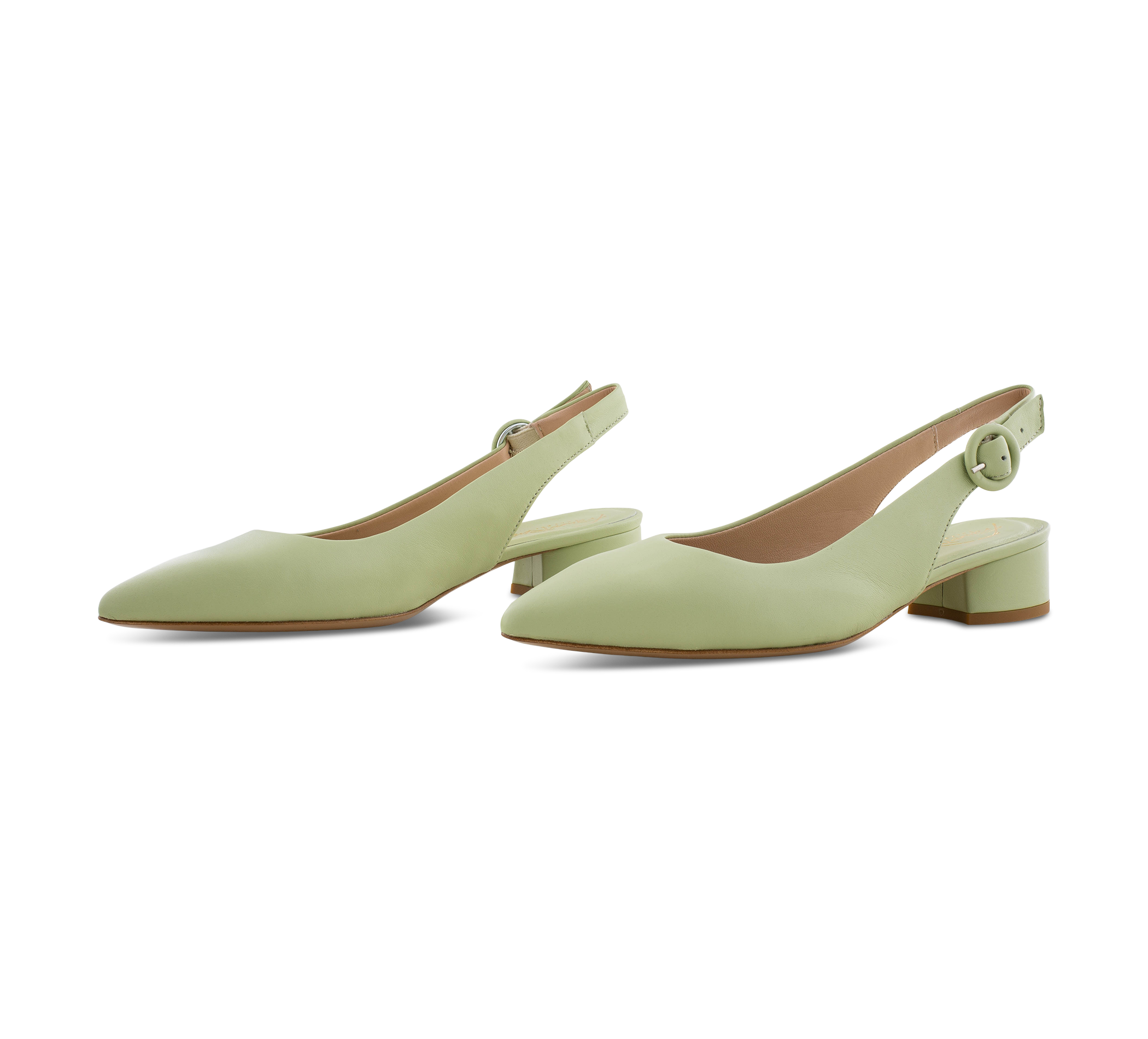Franco Russo Sling-Pumps grün
