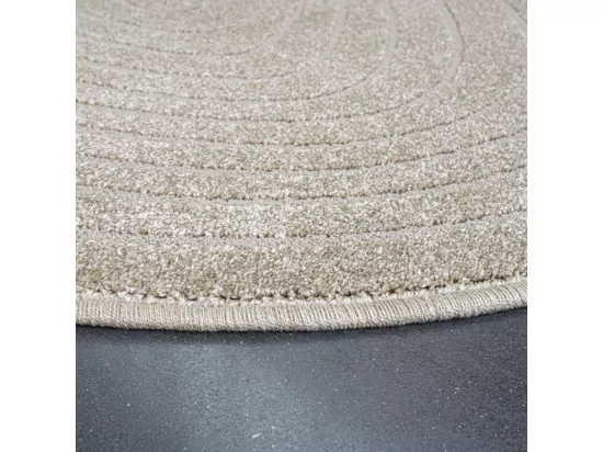 Elliott II - Tapis contemporain de forme organique - Beige - 200x290cm